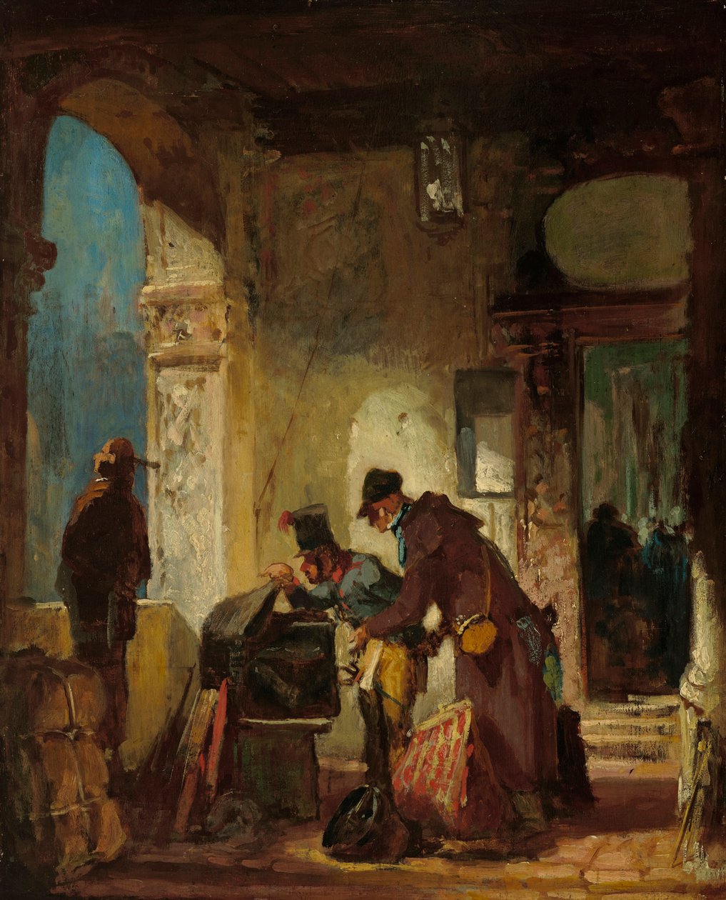 Påvlig tullinspektion av Carl Spitzweg