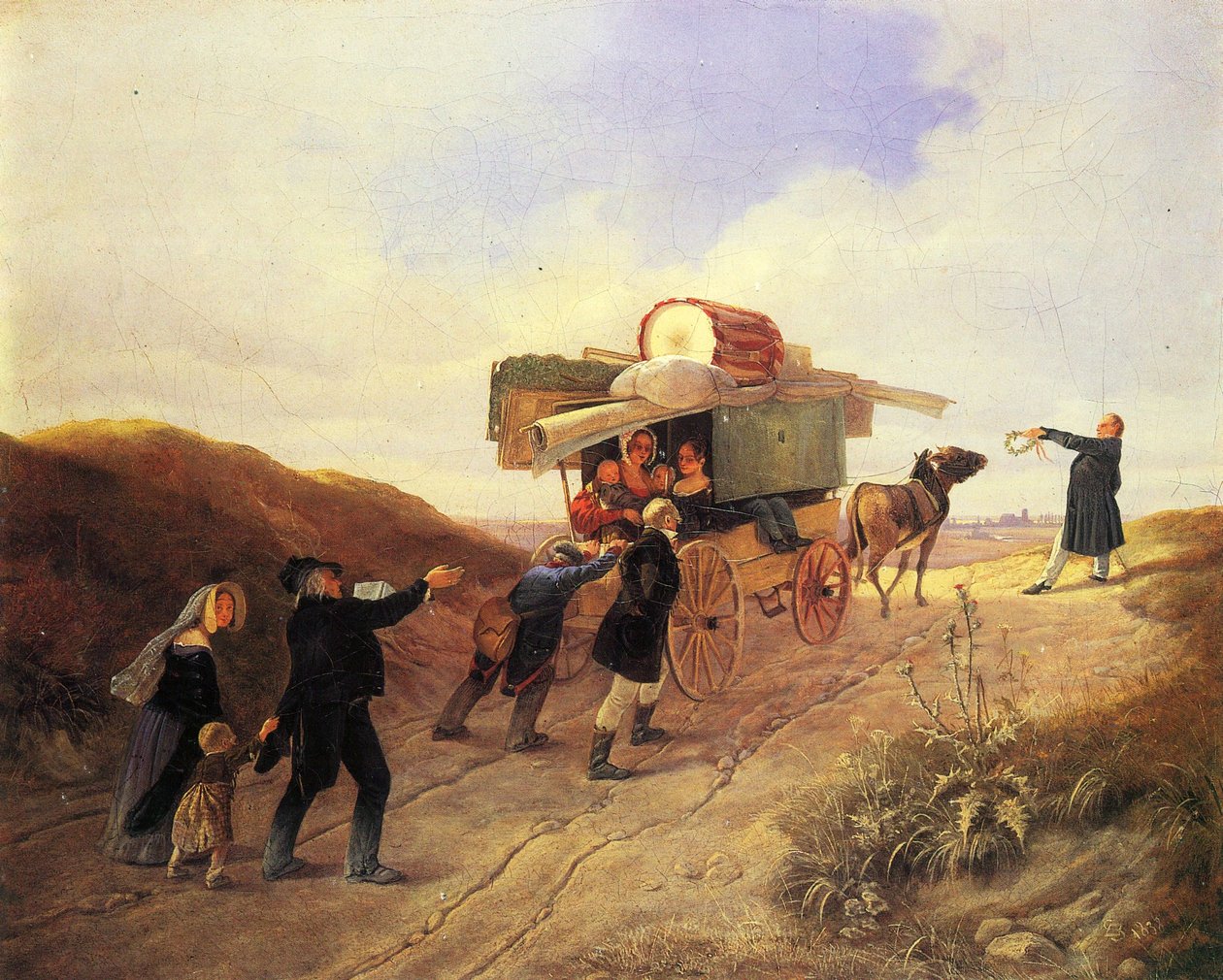 Reisende Komödianten  av Carl Spitzweg