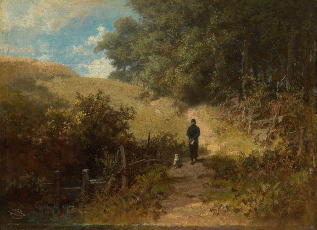 Lördagseftermiddag (byprästens morgonpromenad) av Carl Spitzweg