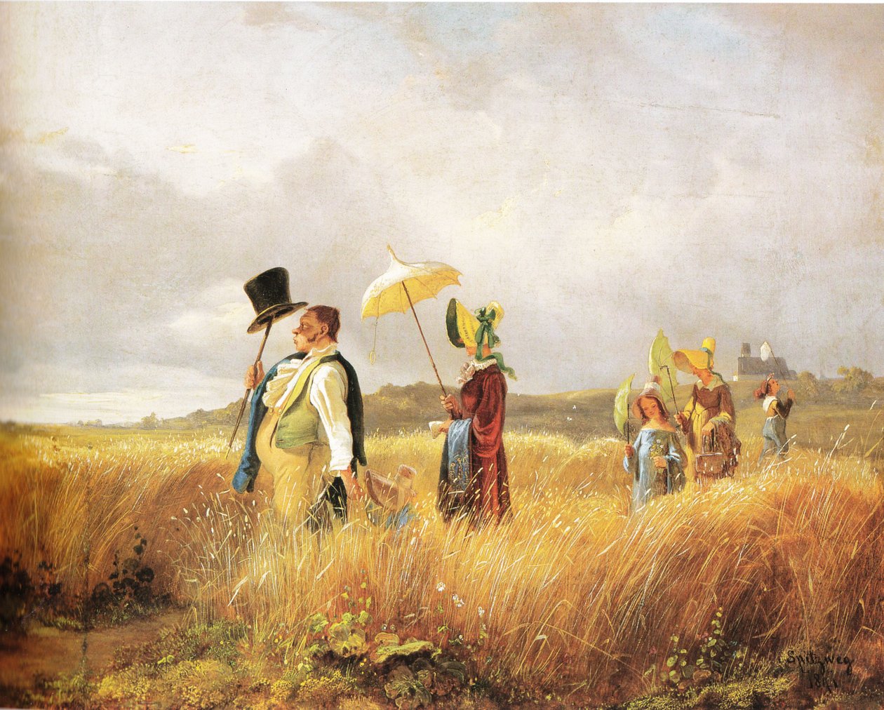 Sonntagsspaziergang av Carl Spitzweg