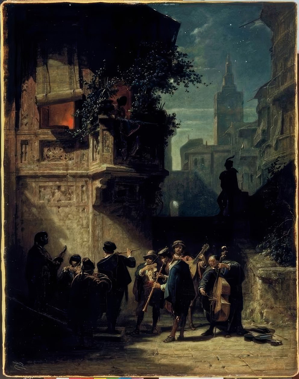 Spansk serenad av Carl Spitzweg