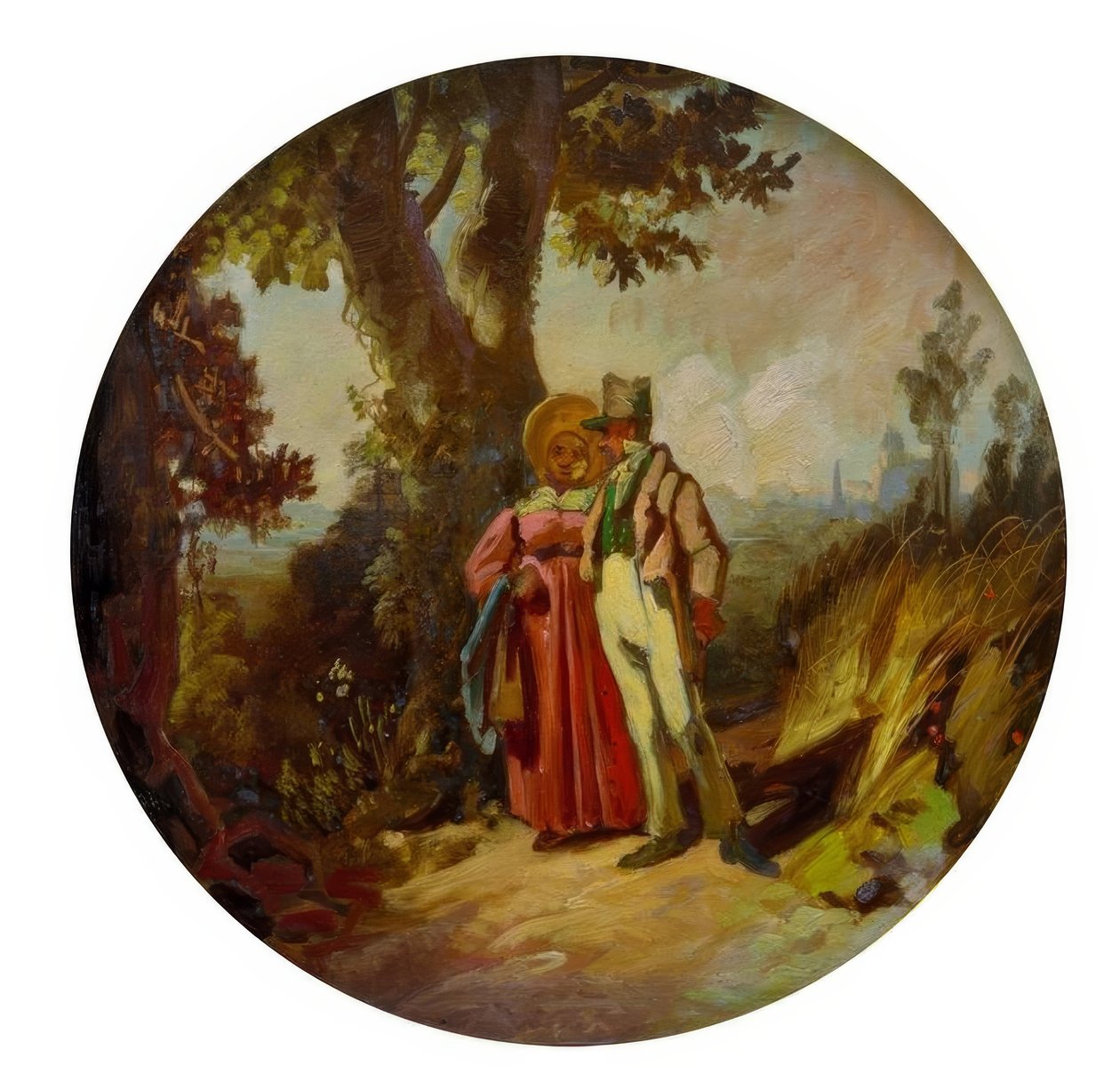 Promenerande medborgarpar av Carl Spitzweg