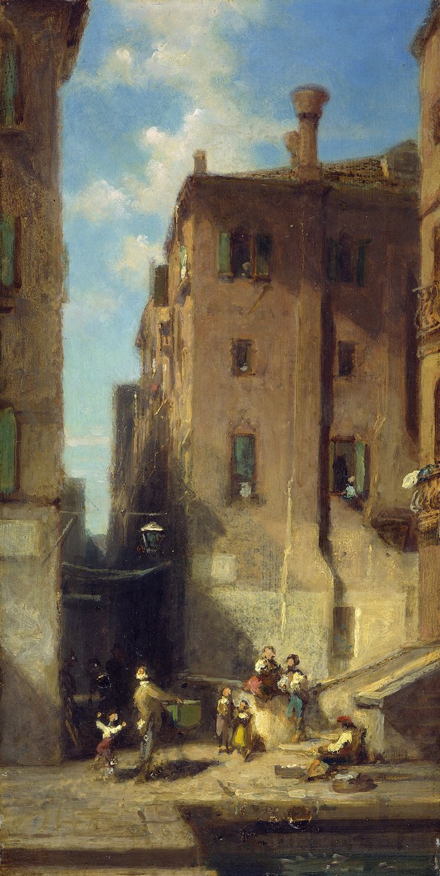 Gata i Venedig av Carl Spitzweg