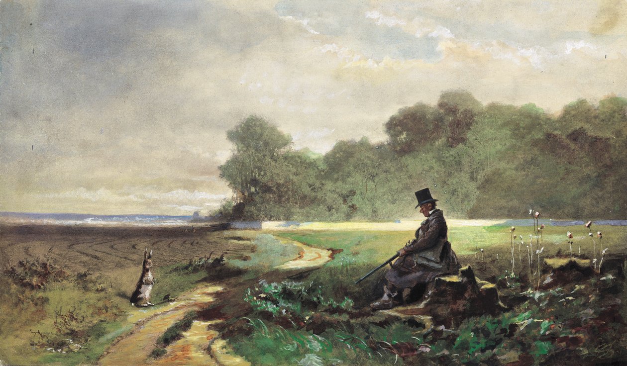 Söndagsjägaren av Carl Spitzweg