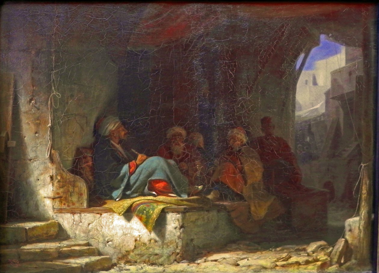 Turkar i ett kafé av Carl Spitzweg