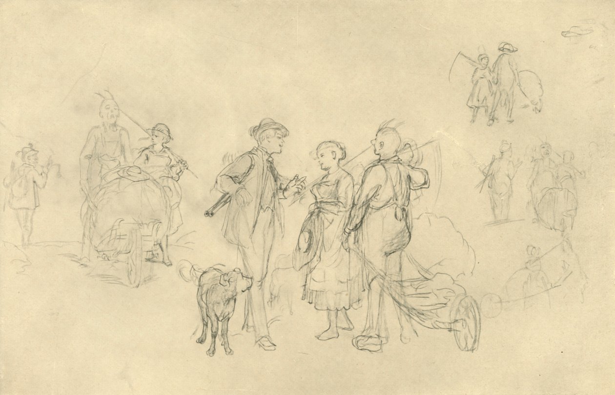 Verabredetes Rendezvous, mitten av slutet av 1800-talet, c1924. av Carl Spitzweg