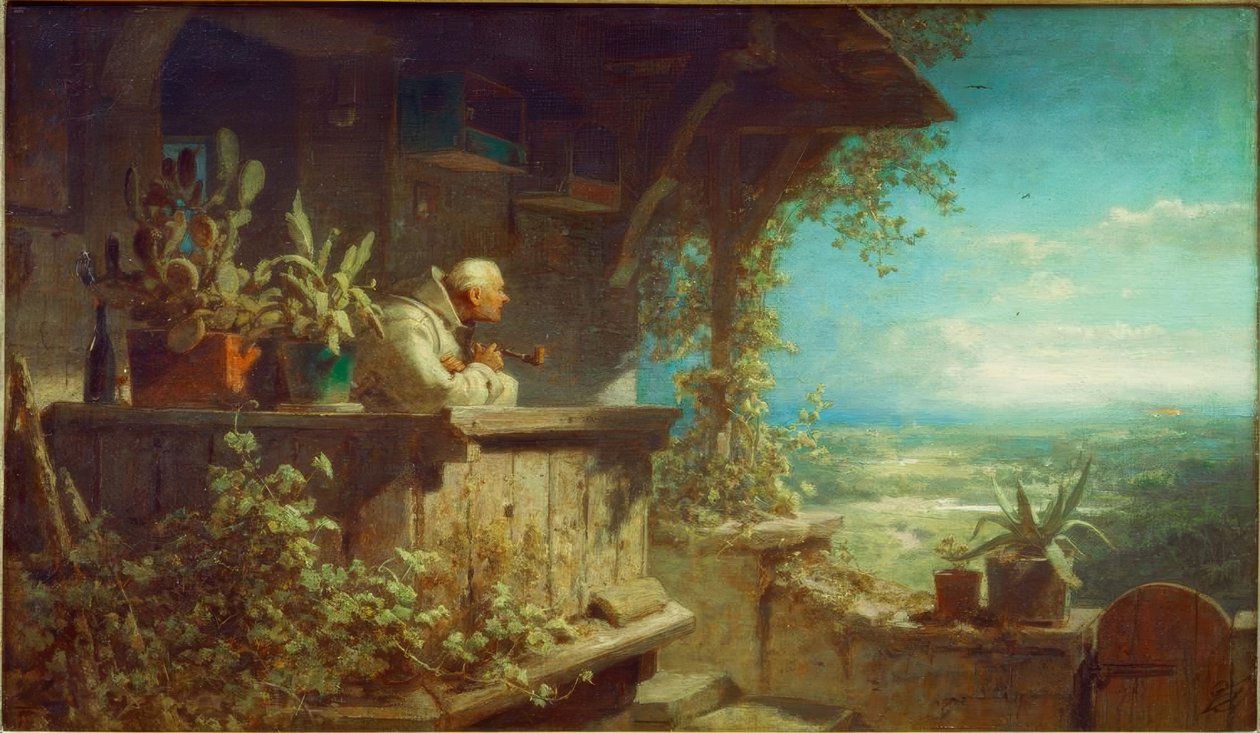 Misstänkt rök av Carl Spitzweg