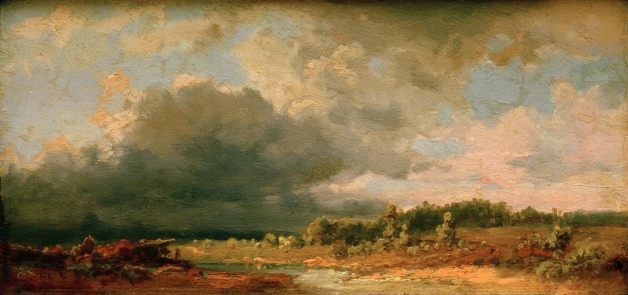 Voralpenlandschaft (Motif an der Amper) av Carl Spitzweg