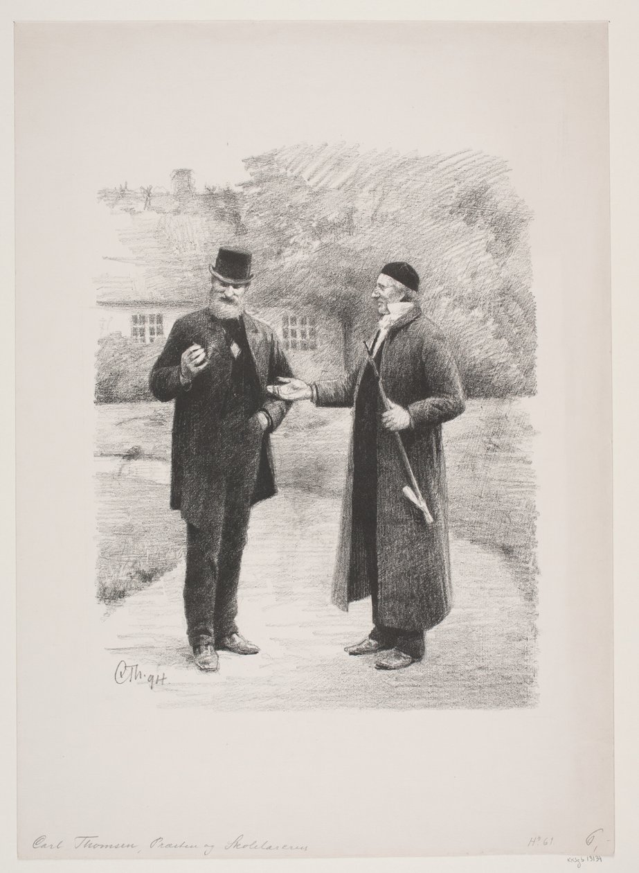 Prästen och skolläraren av Carl Thomsen