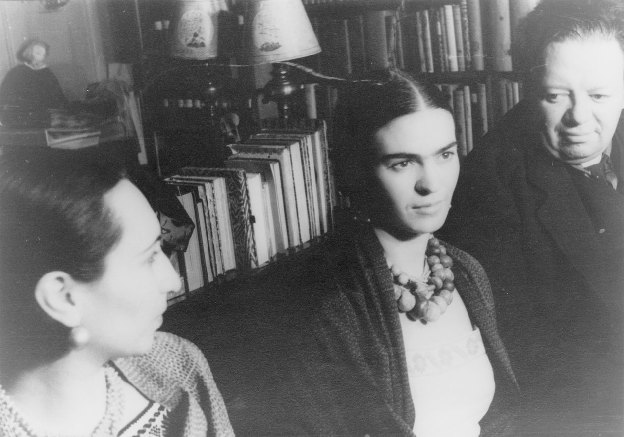 Frida Kahlo och Diego Rivera under ett besök i New York av Carl Van Vechten