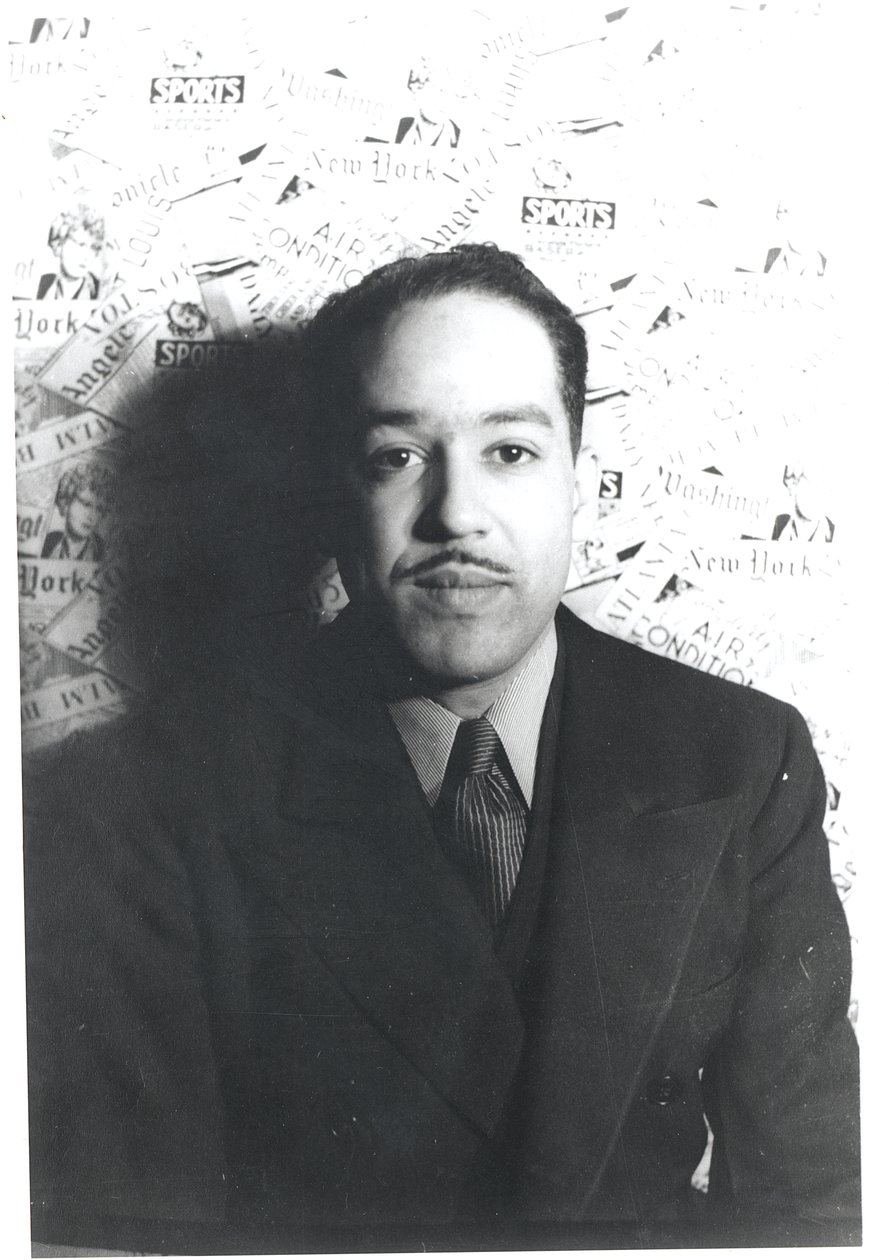Langston Hughes (1902-67) 29 februari 1936 (gelatinsilvertryck) av Carl Van Vechten