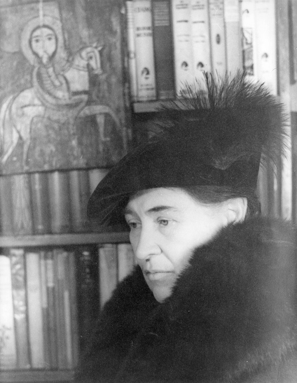 Willa Cather (1873-1947) 22 januari 1936 (svartvitt foto) av Carl Van Vechten