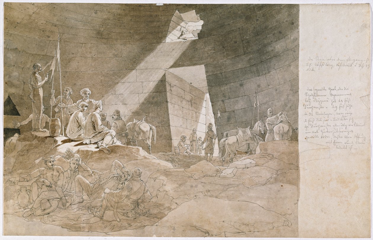 Freedom Fighter i den så kallade statskassan i Agamemnon nära Mycenae av Carl Wilhelm Freiherr von Heideck