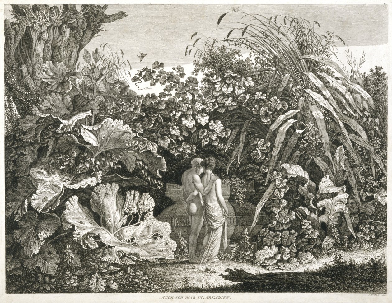 Jag var också i Arcadia, 1801 av Carl Wilhelm Kolbe