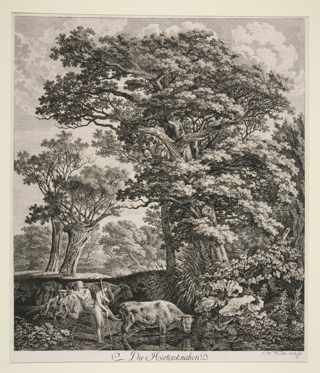 Herdepojkarna av Carl Wilhelm Kolbe the elder