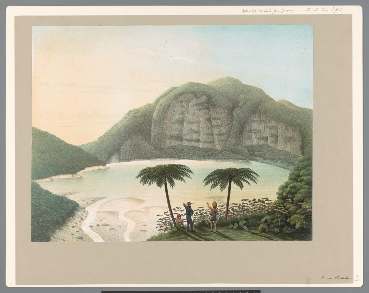 Kratersjön av vulkanen Patocha i Java av Carl Wilhelm Mieling (possibly)