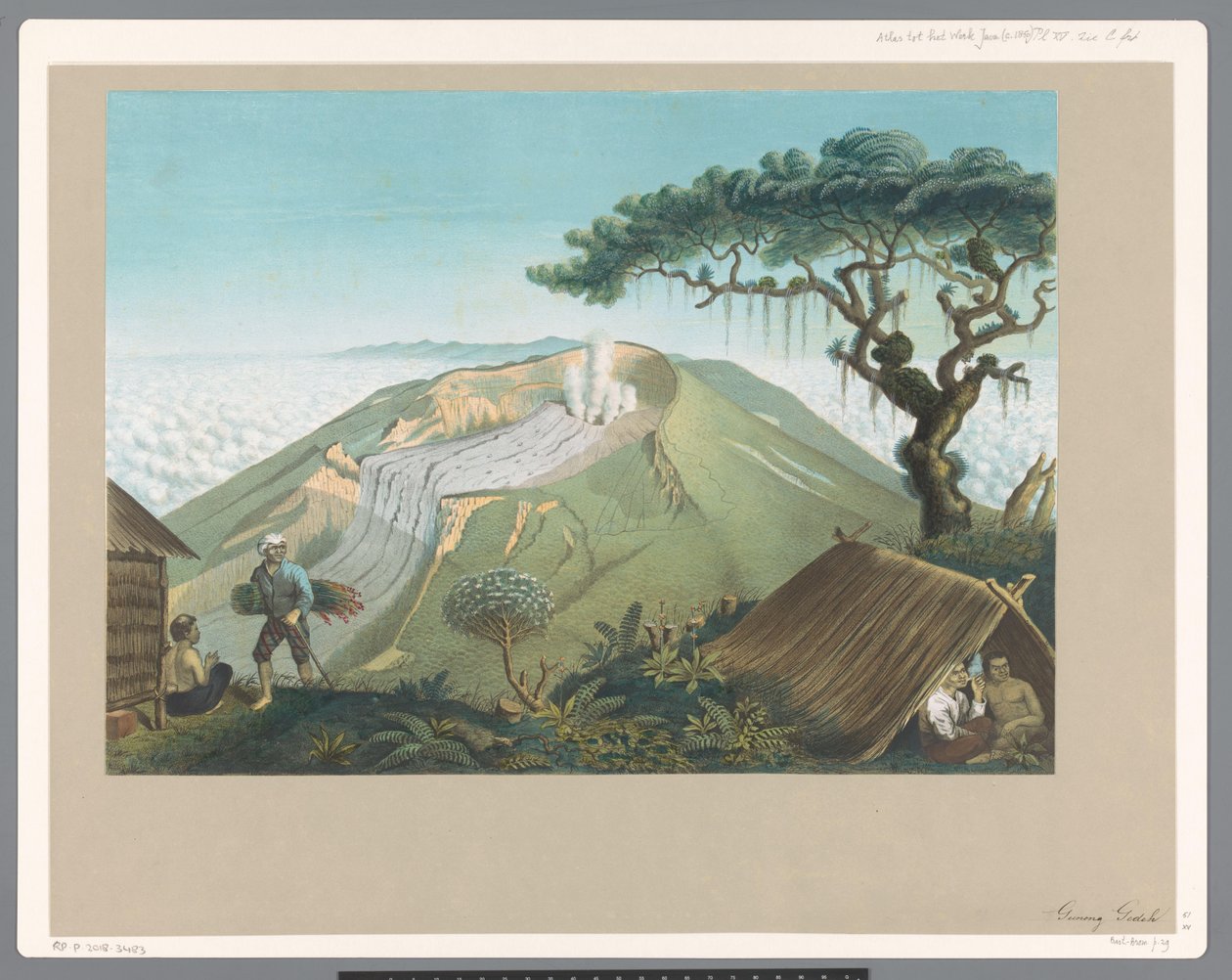 Vulkanen Gede i västra Java av Carl Wilhelm Mieling (possibly)