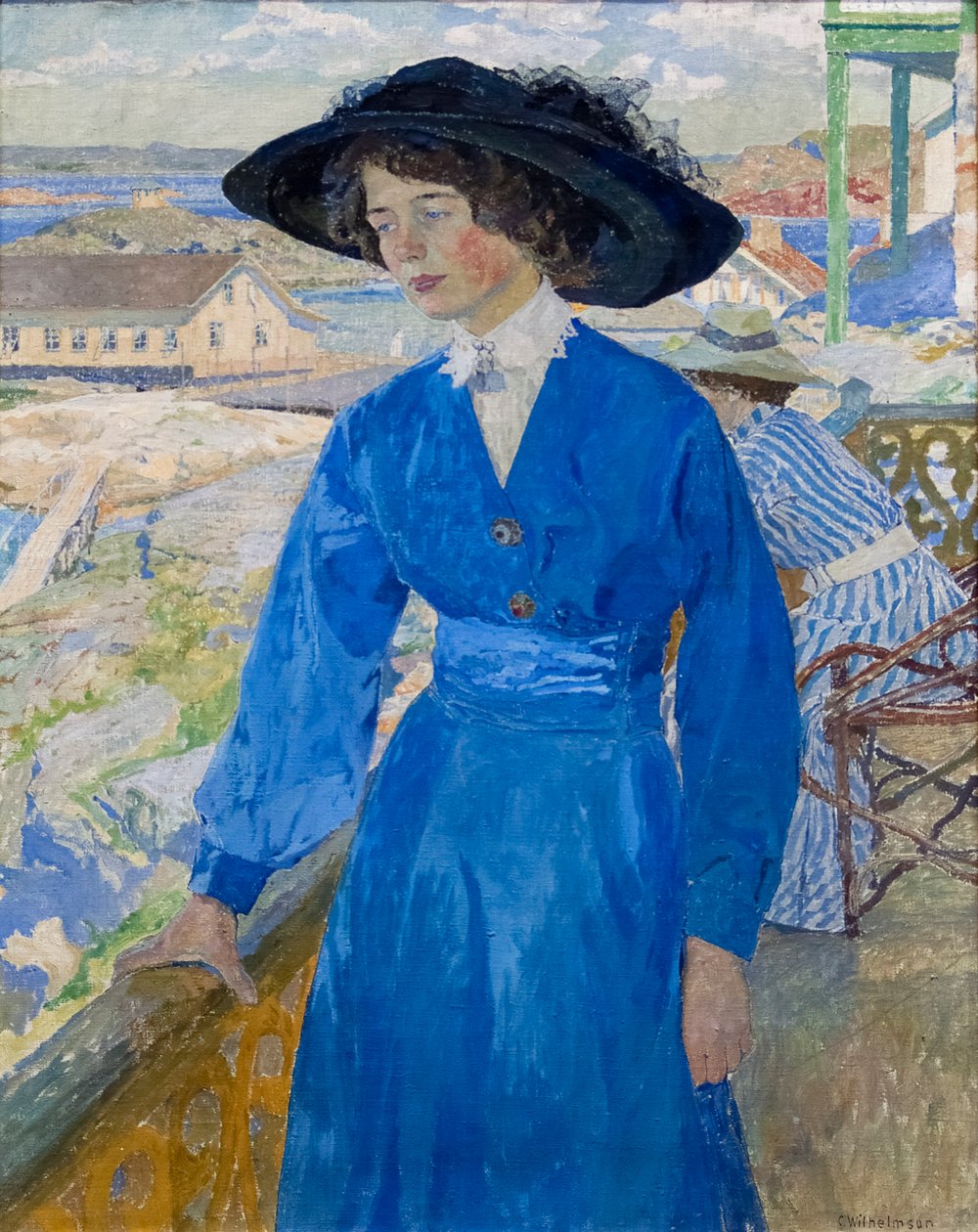 Flicka i blått av Carl Wilhelm Wilhelmson