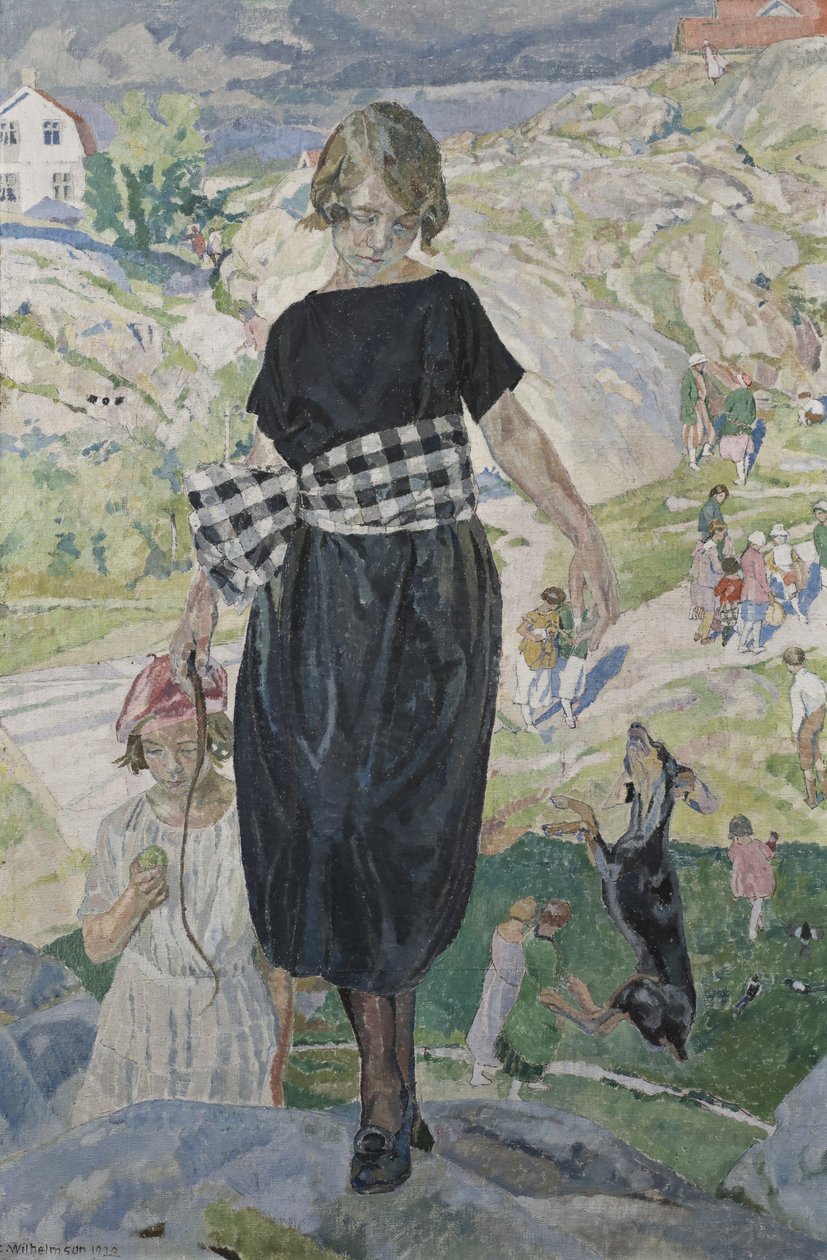 Hoppande hund, 1920 av Carl Wilhelm Wilhelmson