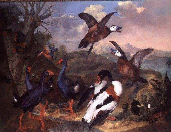 Fåglar i ett landskap av Carl Wilhelm de Hamilton