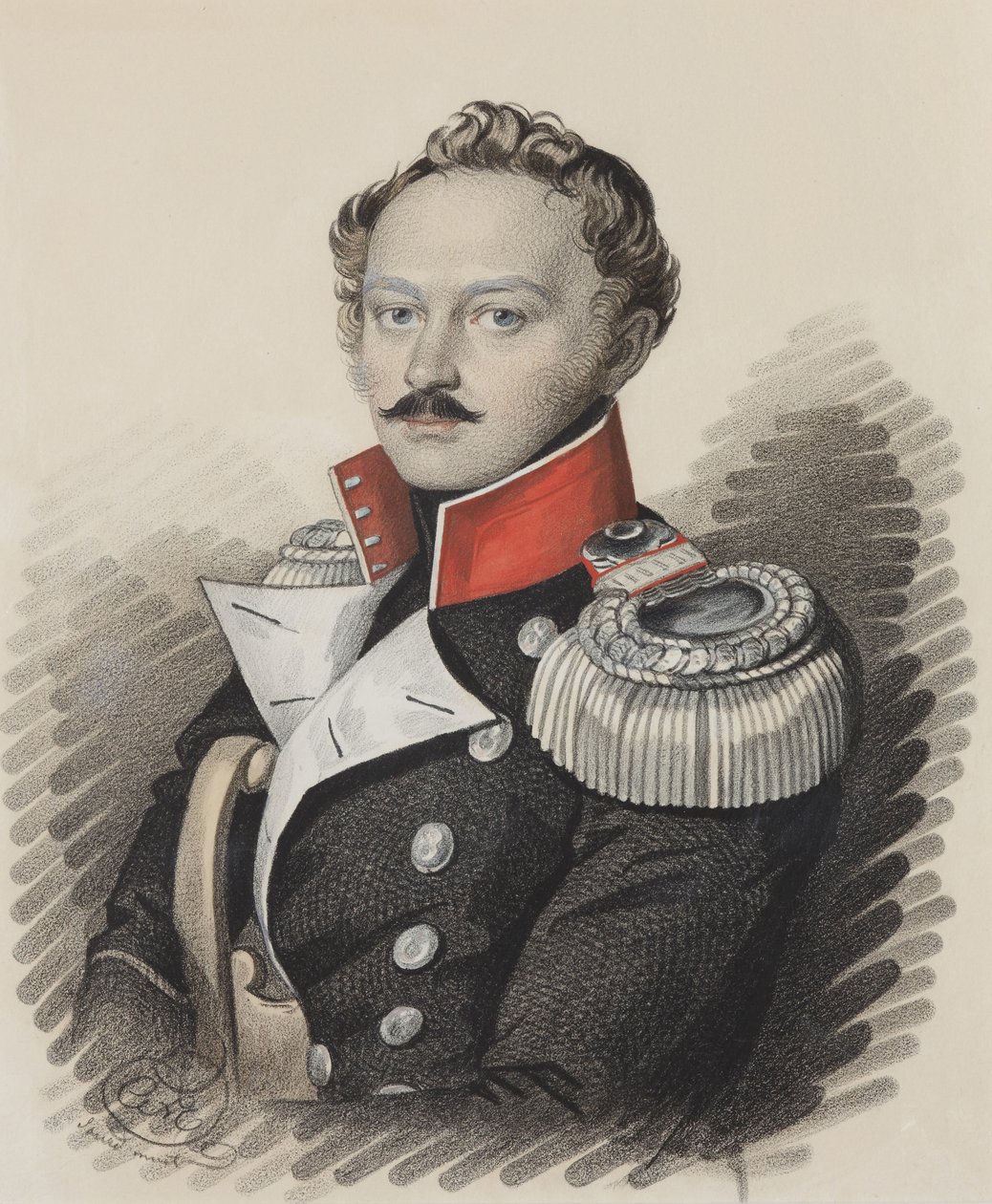 Porträtt av Alexander Stepanovich Talyzin 1795-1858, slutet av 1820-talet. av Carl von Hampeln
