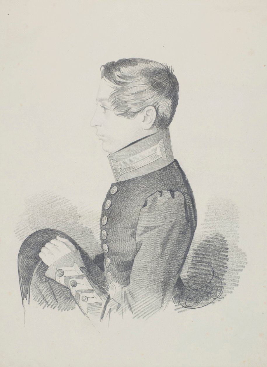 Porträtt av greve N.M. Golitsyn, 1830-talet. av Carl von Hampeln