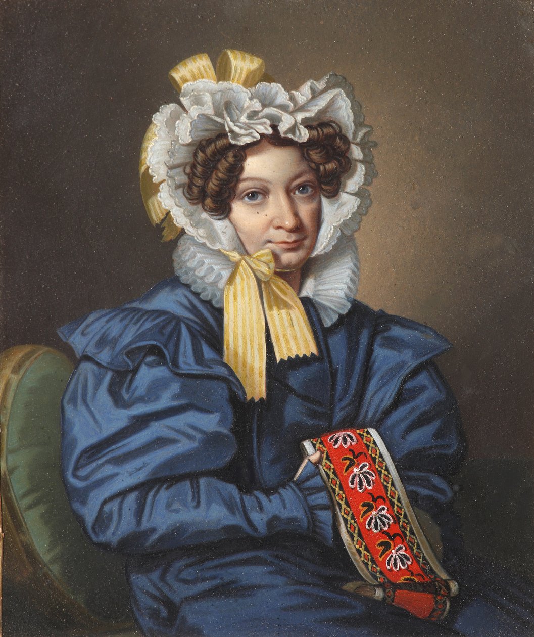Porträtt av grevinnan A.M. Golitsyna, 1830-talet. av Carl von Hampeln