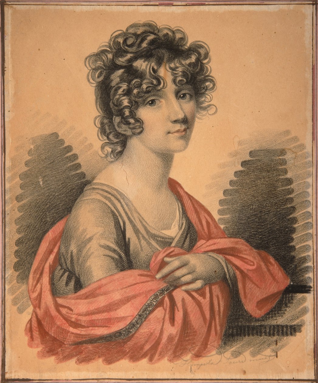 Porträtt av grevinnan Varvara Ivanovna Golitsyna -1804, född Shipova, 1820-talet av Carl von Hampeln