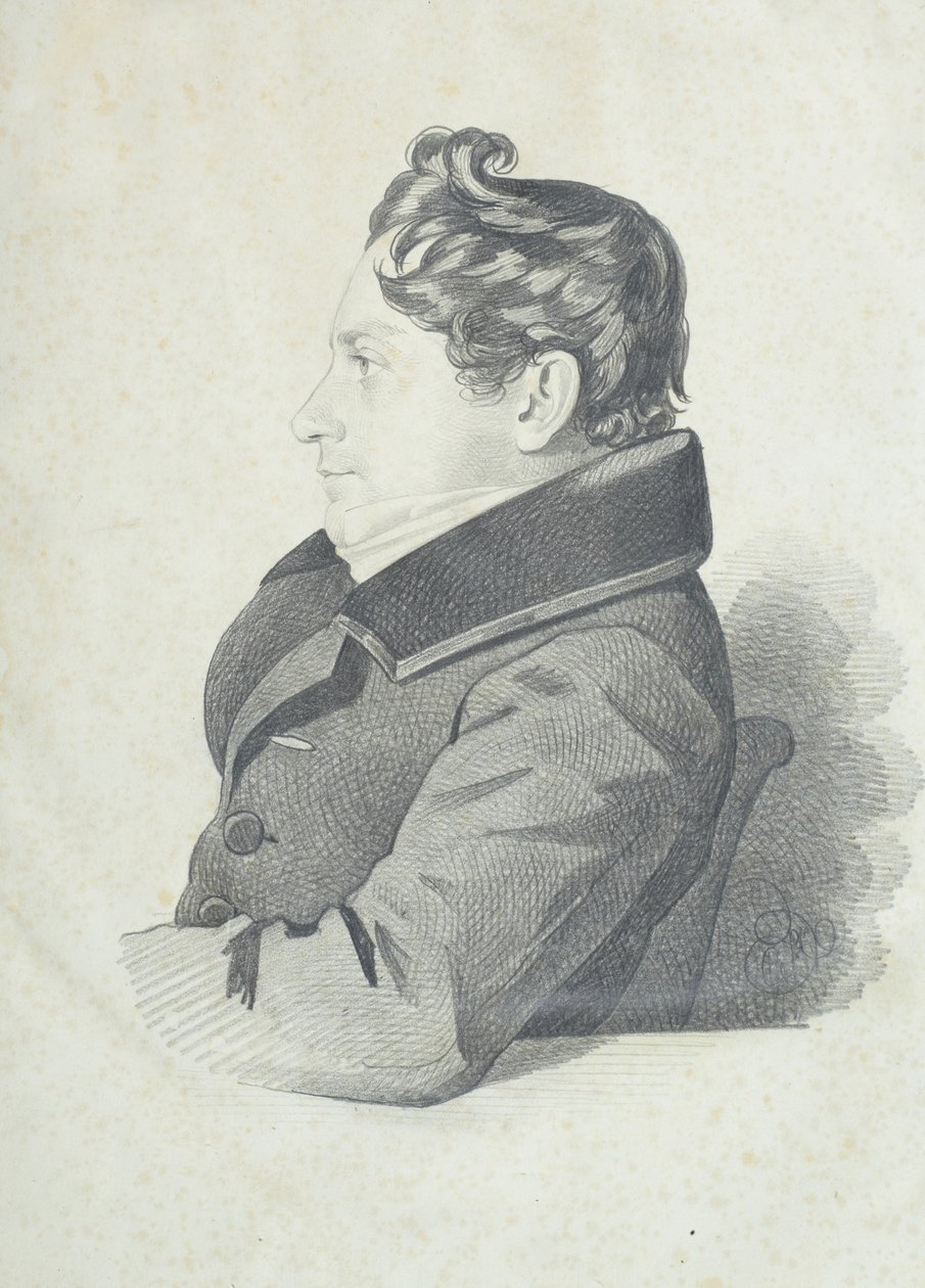 Porträtt av Nikolay Adrianovich Divov 1792-1878, 1830-talet. av Carl von Hampeln