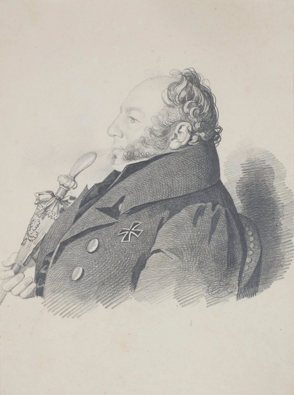 Porträtt av Vasily Vasilyevich Kochubey 1784-1844, ca. 1832. av Carl von Hampeln
