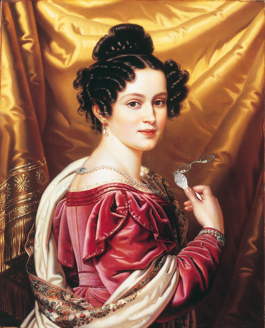 Carl von Sales - Retrato de Henriette de Austria (1828) av Carl von Sales