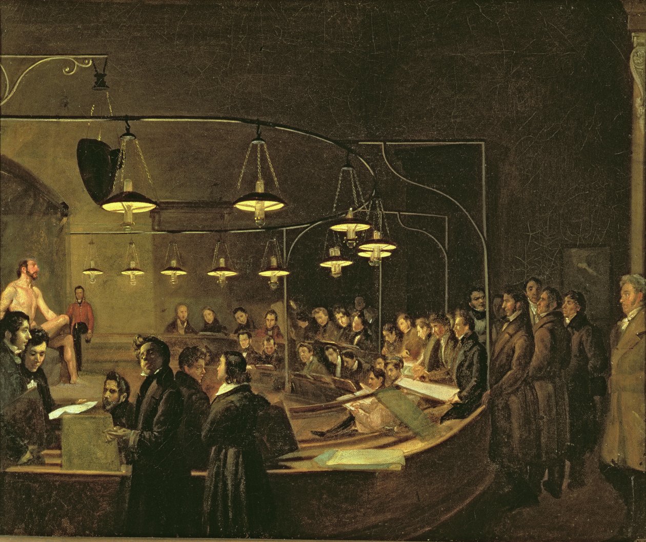 Anatomilektionen, 1845 av Carle Felice Biscaria