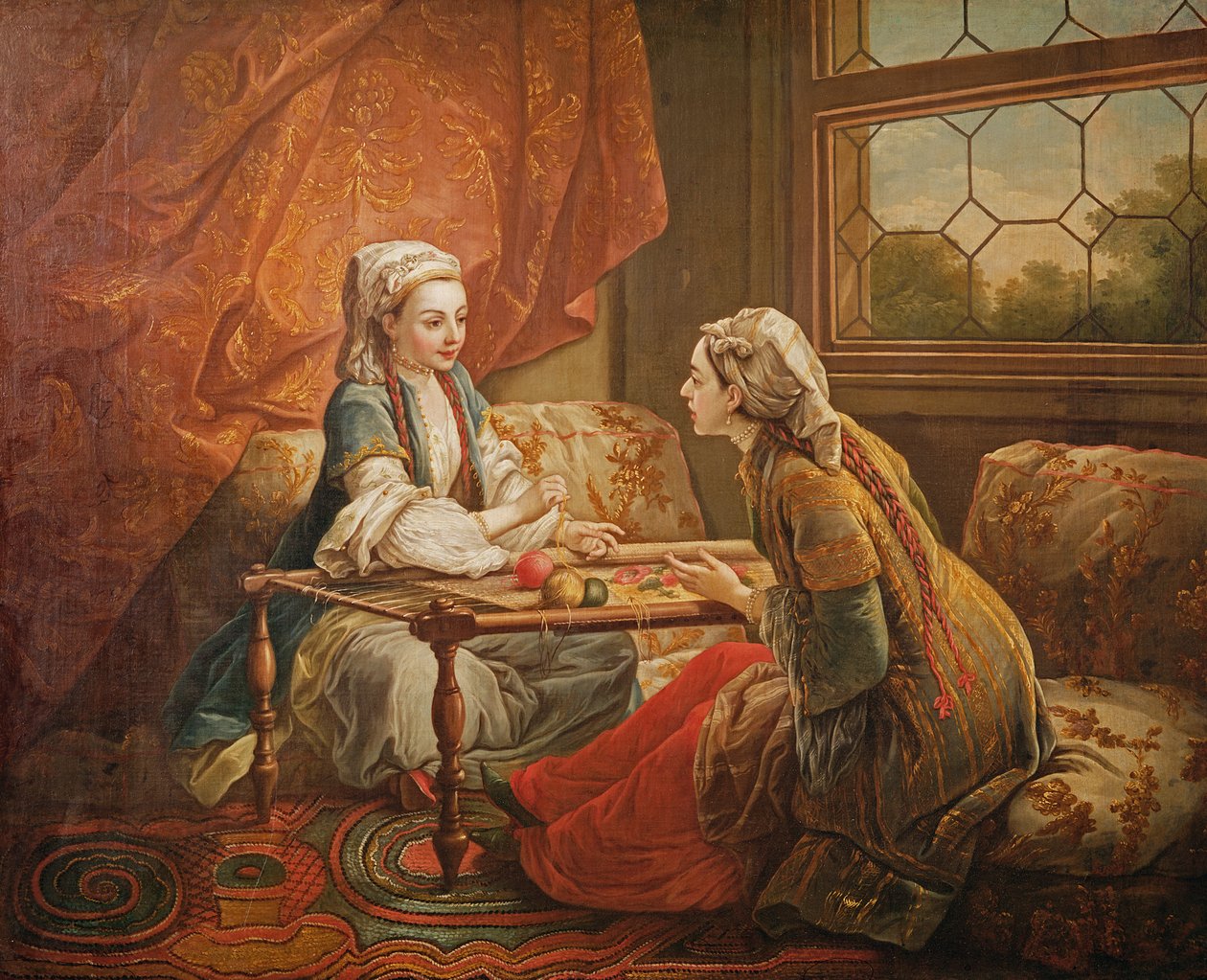 Madame de Pompadour i rollen som spåkvinna av Carle van Loo