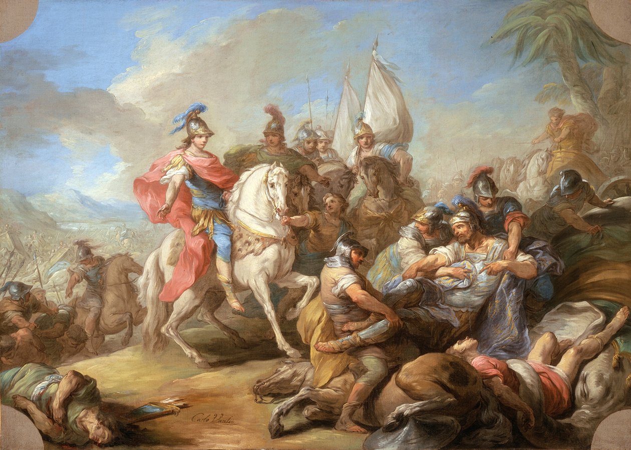 Alexanders seger över Porus, c.1738 av Carle van Loo