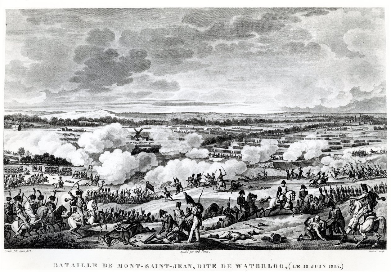 Slaget vid Waterloo, 18 juni 1815 av Carle Vernet