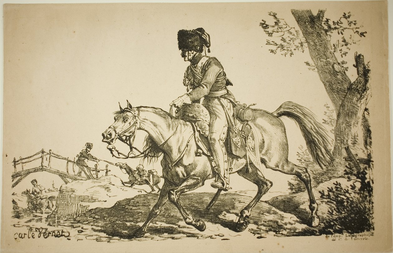 Artillerist till häst av Carle Vernet