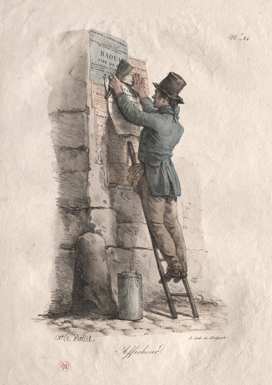 Bill affisch av Carle Vernet