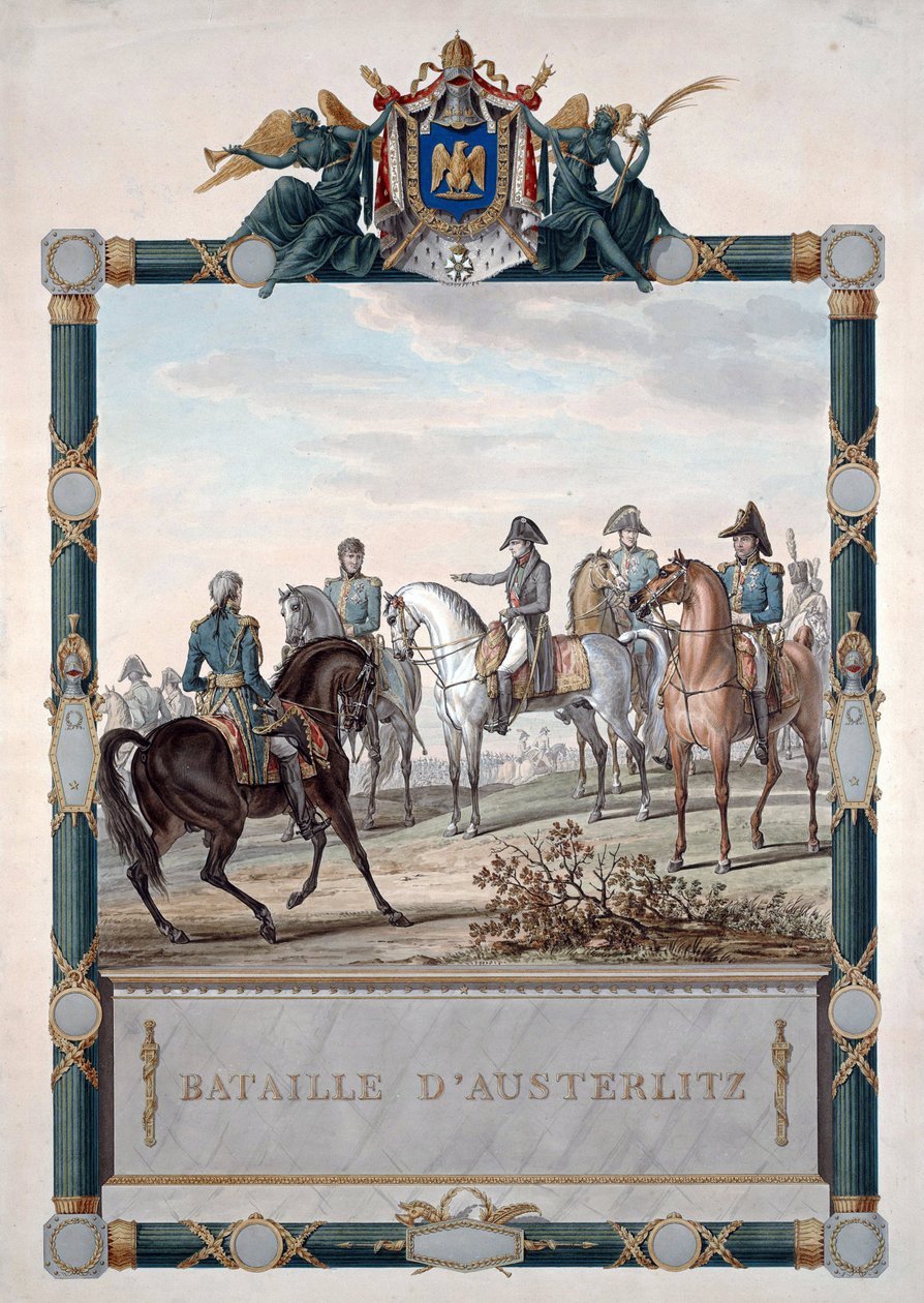 Slaget vid Austerlitz den 2 december av Carle Vernet