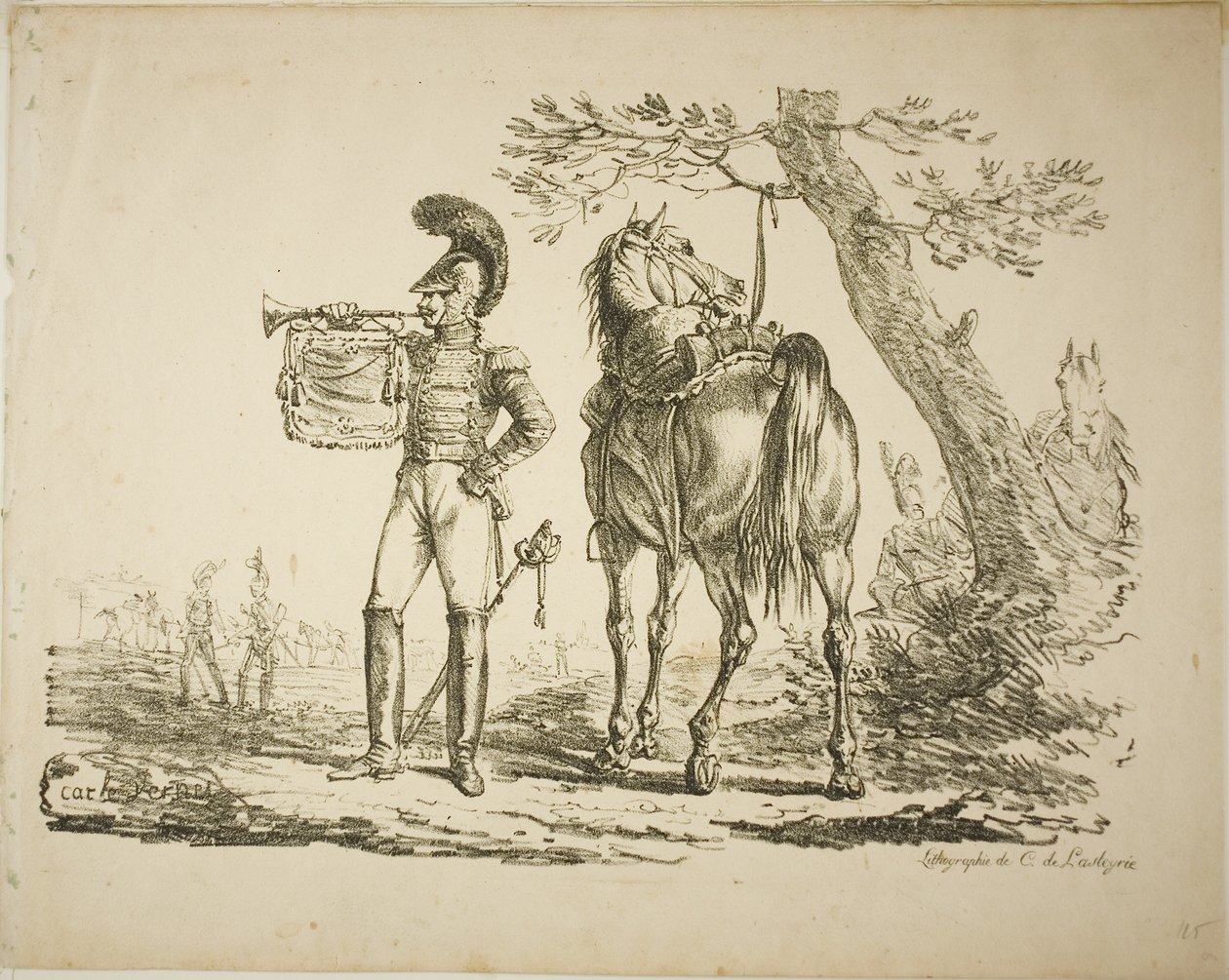 Gevärs trumpetare av Carle Vernet