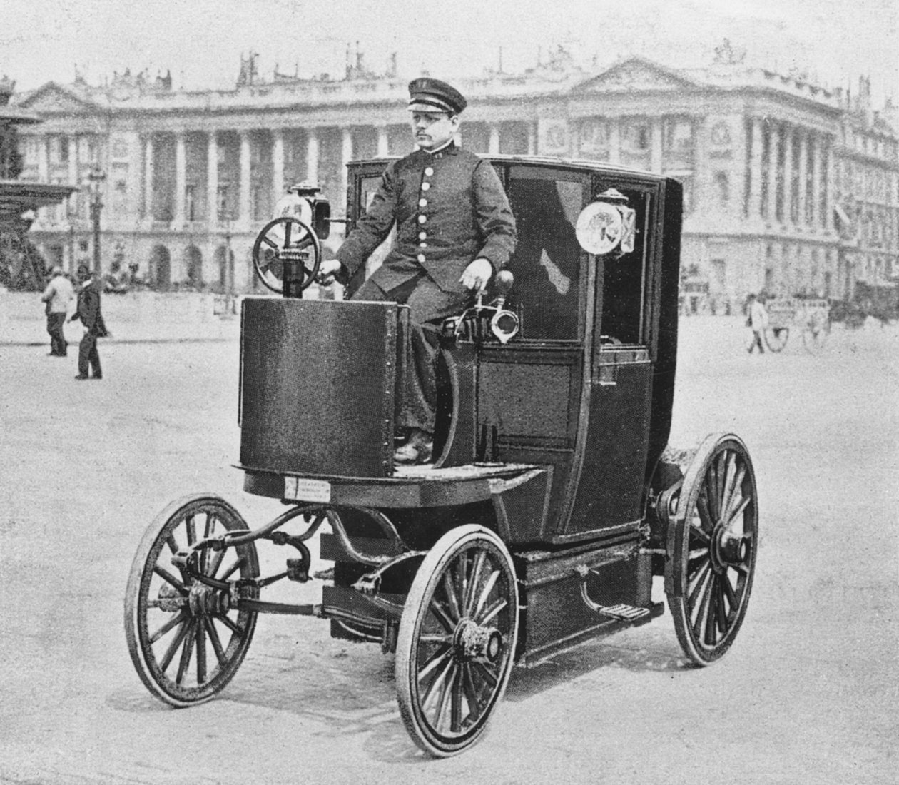 Elsektion, Place de la Concorde, Paris, ca 1900 av Carle de Mazibourg