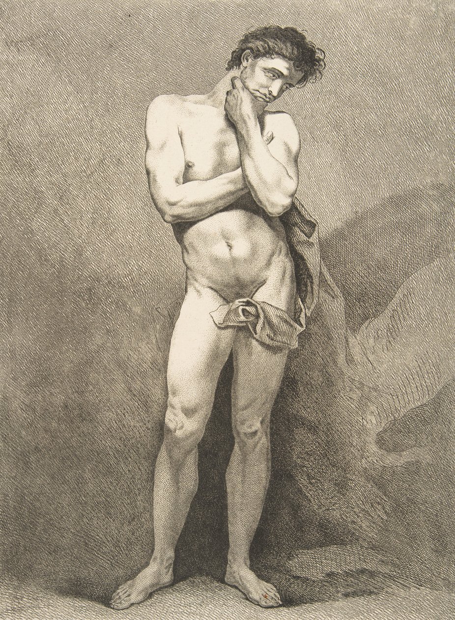 An Academy: Standing Man, 1742-43. av Carle van Loo