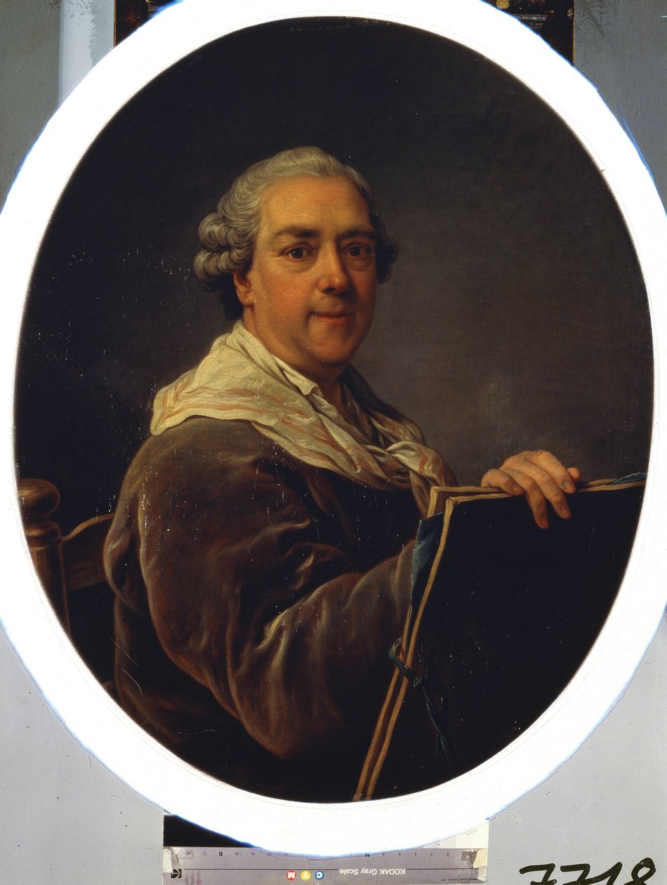 Självporträtt. Målning av Carl Van Loo (1705-1765). Olja på duk, 87,5 x 71,5 cm av Carle van Loo