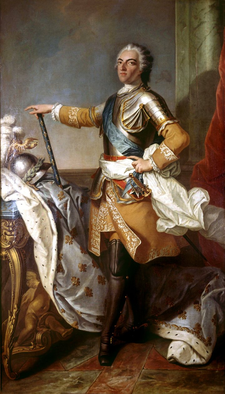 Louis XV (1710-1774) french king in 1774-1792 av Carle van Loo