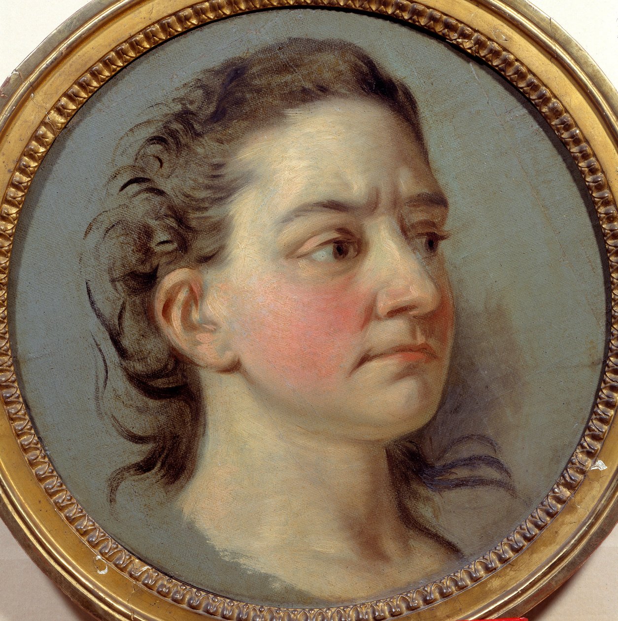 Porträtt av Mademoiselle Clairon Josephe Leris de La Ttude dit Mademoiselle Clairon (1723 -1803) tolk av Voltaire. Målning av Carle Van Loo (1705-1765) av Carle van Loo