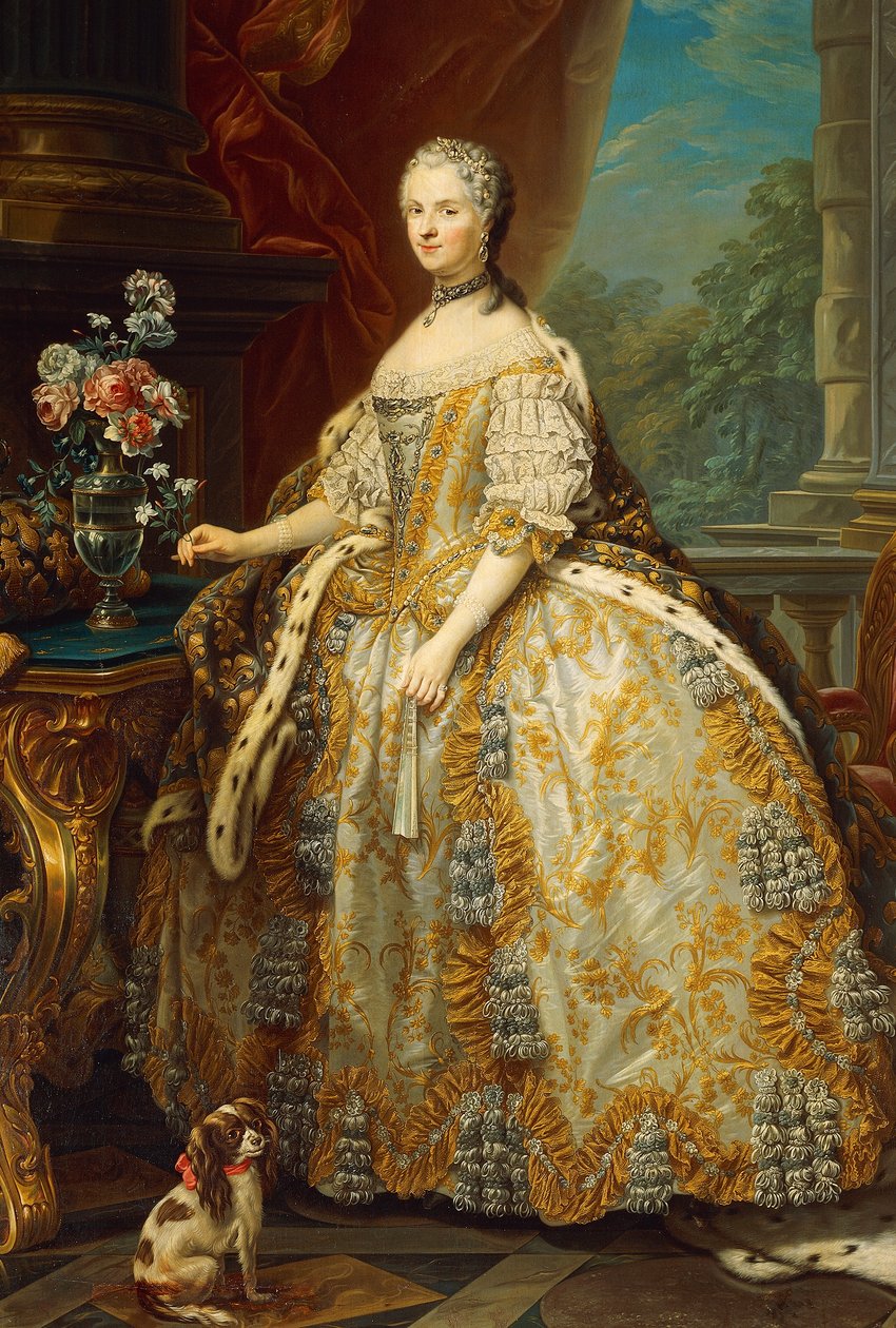 Porträtt av Maria Leczinska eller Leszczynska (Trzebnica av Carle van Loo