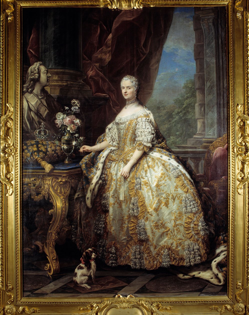 Porträtt av drottning Porträtt av drottning Marie Leczinska, drottning av Frankrike av Carle van Loo