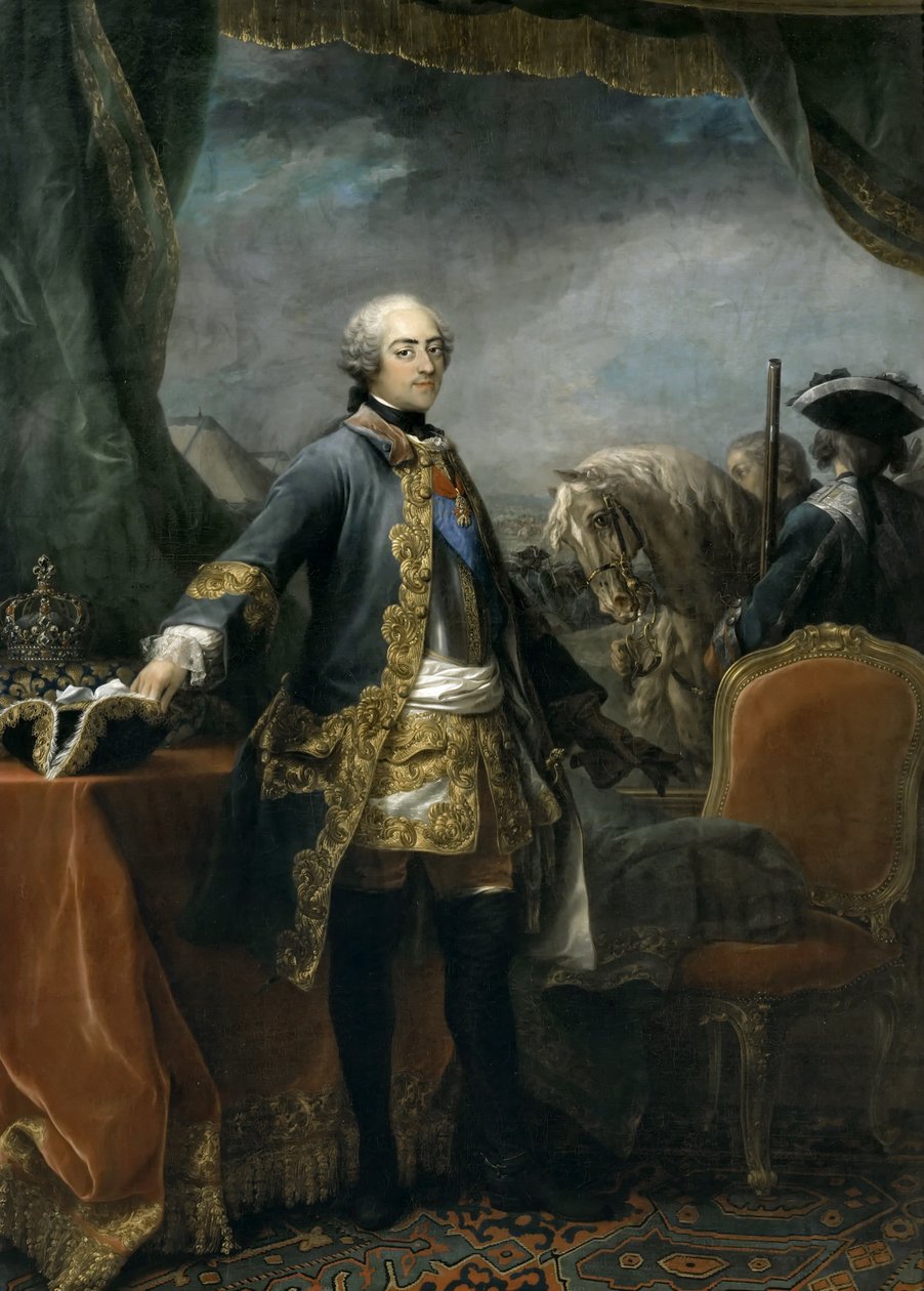 Porträtt av kung Ludvig XV 1710-1774 av Carle van Loo
