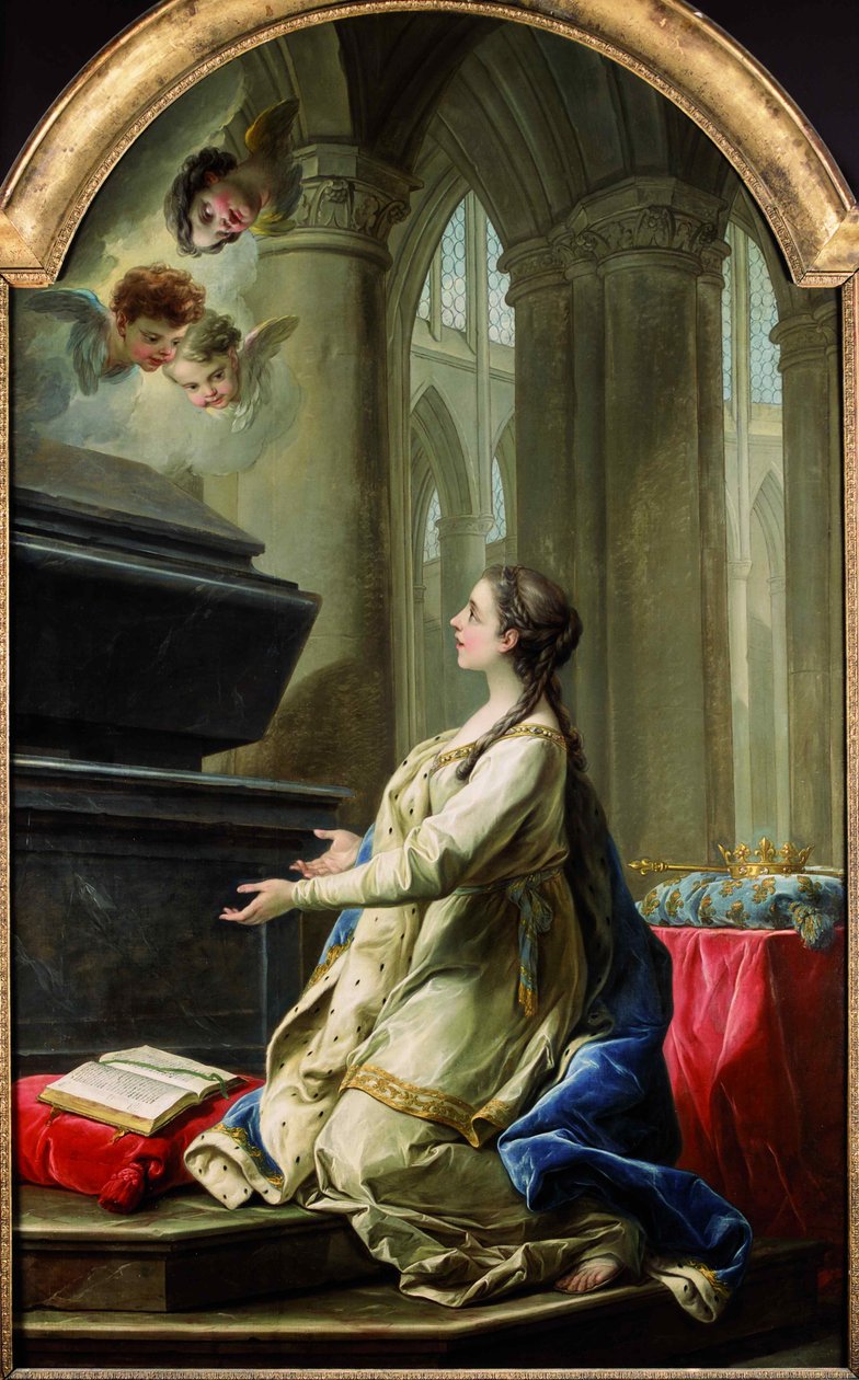 Saint Clotilde ber vid Saint Martins grav, 1753. av Carle van Loo