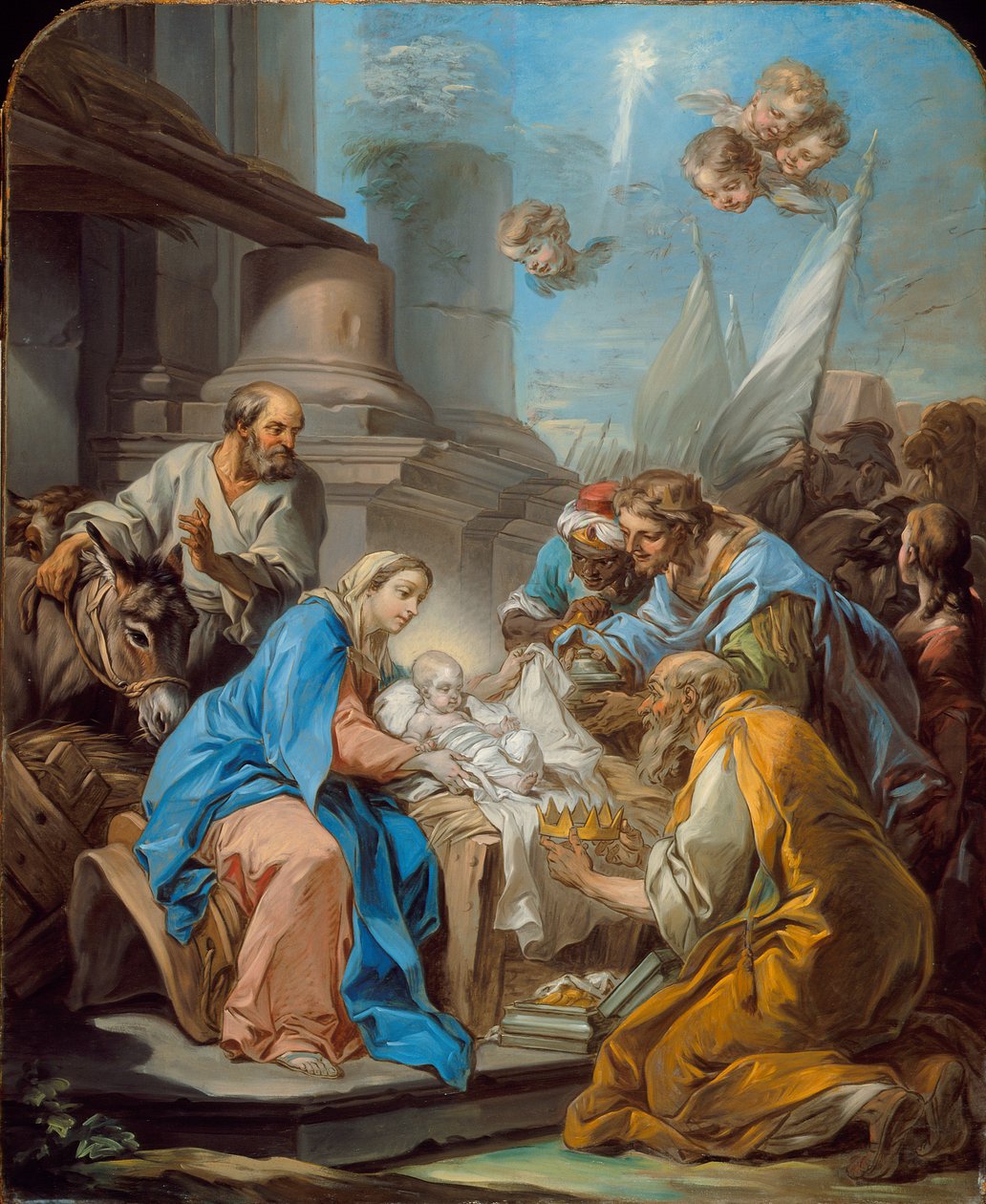 The Adoration of the Magi, c.1760 av Carle van Loo