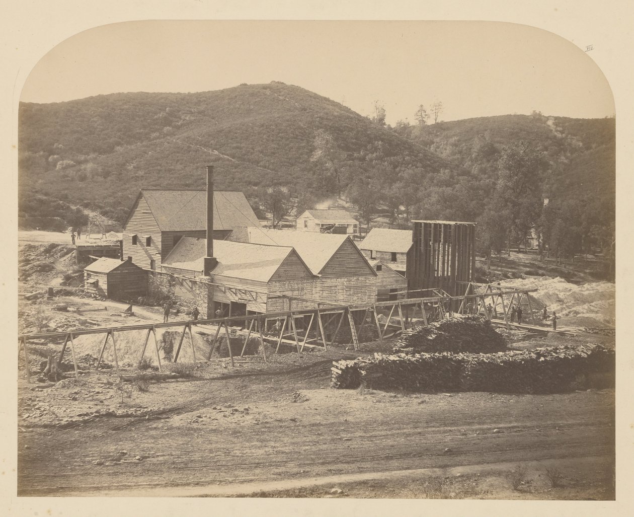 (Mount Ophir Mill) av Carleton E. Watkins